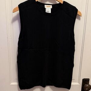 Talbots Black Sleeveless Tank Top